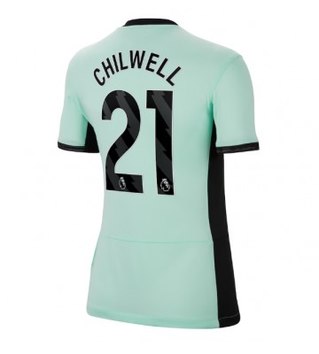 Chelsea Ben Chilwell #21 Koszulka Trzecich Kobiety 2023-24 Krótki Rękaw